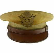 WWII US Army Captain's Hat Pin Photo Cut Out
