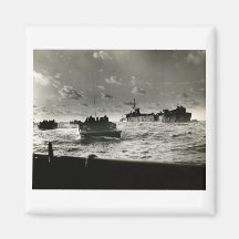 WWII US Marines assault Iwo Jima Fridge Magnets