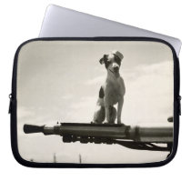 WWII USCG Dog named Kelly laptop sleeves