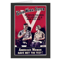 Wwii Women Greeting Card