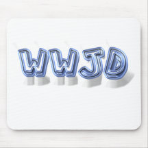 wwjd mouse mat