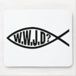 WWJD What Would Jesus Do mousepads