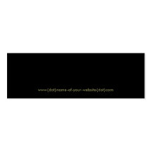 www{dot}name-of-your-website{dot}com black business card