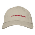 www.LifeIsLikeALine Weathered Baseball Cap embroidered hats