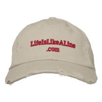 www.LifeIsLikeALine Weathered Baseball Cap