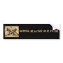 WWW.MAPSRULE.COM with pirate skull bumper stickers