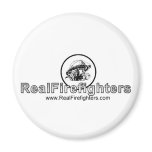 www.RealFirefighters.com Logo magnet