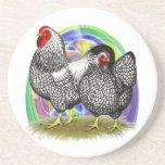 Wyandotte:  Easter Egg Pair Beverage Coasters
