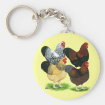Wyandotte:  Rooster Assortment Keychain