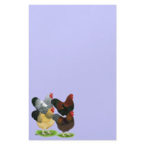 Wyandotte:  Rooster Assortment Personalized Stationery