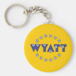 Wyatt in Soccer Blue Keychains