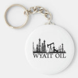 Wyatt Oil / Black Logo Keychains