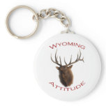 Wyoming Attitude Keychains