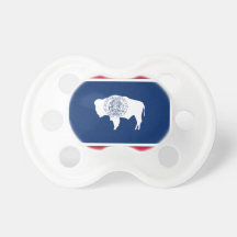 Wyoming Flag Booginhead Pacifier