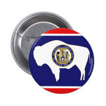 WYOMING FLAG BUTTON