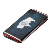 Wyoming Flag iPhone 4 Case-Mate Case