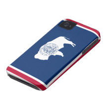 Wyoming Flag iPhone 4 Case-Mate Cases