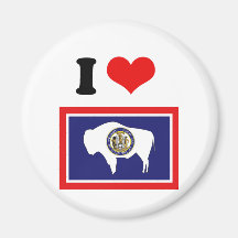 WYOMING FLAG MAGNET