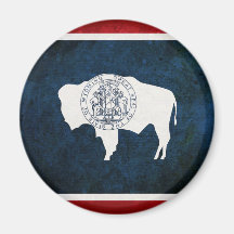 Wyoming Flag Refrigerator Magnet