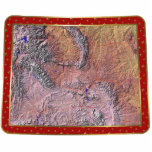 Wyoming Map Christmas Ornament Cut Out photo sculptures
