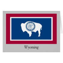 Wyoming State Flag cards