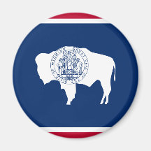 Wyoming, United States flag Magnet