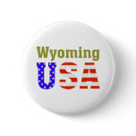 Wyoming USA! buttons