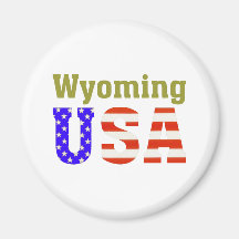 Wyoming USA! Refrigerator Magnet