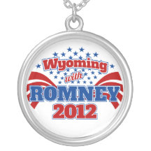 Wyoming with Romney 2012 Pendants