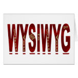 WYSIWYG cards