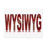 WYSIWYG postcards