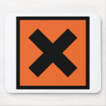 x chemist toxic sign mousepads