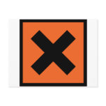 x chemist toxic sign postcards