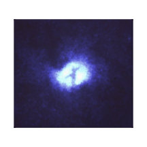 X in Whirlpool Galaxy M51 Stretched Canvas Print