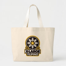 X-Large Filipino - Black Canvas Bag