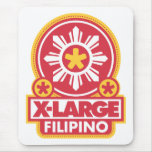 X-Large Filipino - Red mousepads
