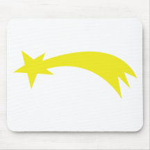 x-mas star - falling star mouse mat