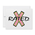 X Rated invitations