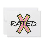 X Rated invitations