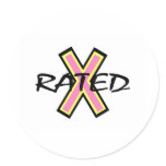 X Rated stickers
