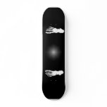 X-ray Bone Foot Human Skeleton  White Skate Board Deck
