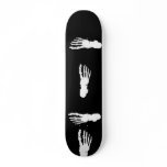 X-ray Bone Foot Human Skeleton  White Skate Board Deck