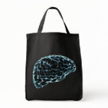 X-RAY BRAIN SIDE VIEW BLUE bags