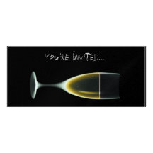 X-RAY CELEBRATION CHAMPAGNE Original + Negative Custom Invitation