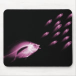 X-RAY FISH CHASE BLACK PINK mousepads