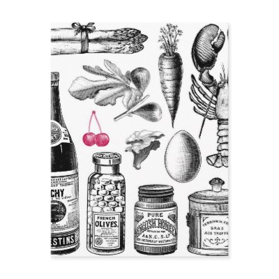 X-Ray Grocery Bag Postcard