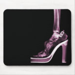 X-RAY HIGH HEEL LADY SKELETON LEG PINK mousepads