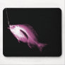 X-RAY HOOK FISH BLACK & PINK MOUSEPADS