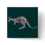 X-Ray Kangaroo Pinback Buttons