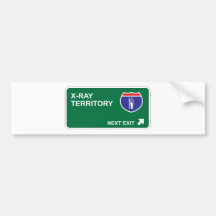 X-Ray Next Exit Bumper Stickers